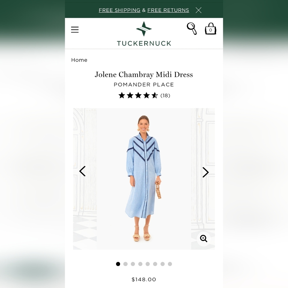 Jolene Chambray Midi Dress